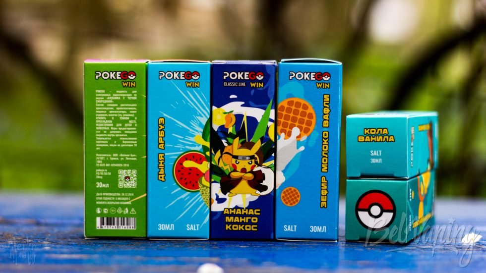 PokeGO WIN обзор жидкости упаковка коробки