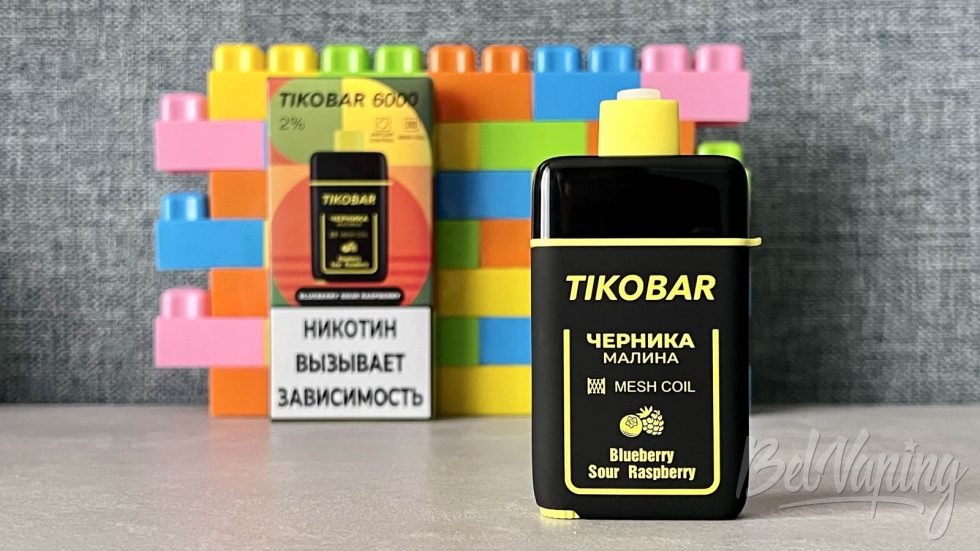 Одноразка Tikobar 6000 Blueberry Sour Raspberry