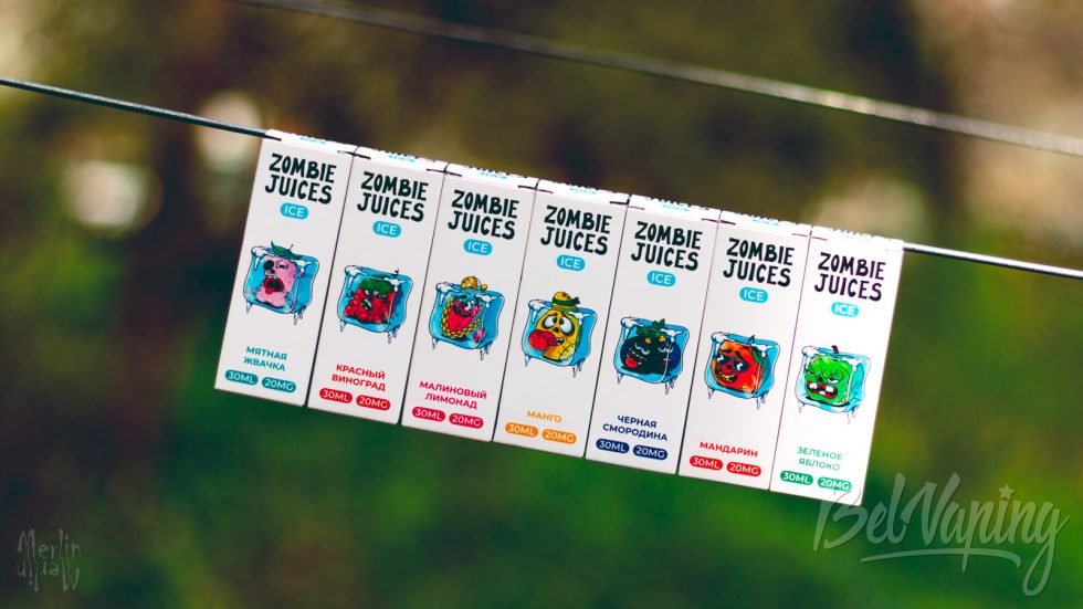 Zombie Juices обзор жидкости Zombie Juices Ice коробки миксы