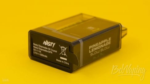 Защита одноразок Nasty Disposable 5K Crystal снизу