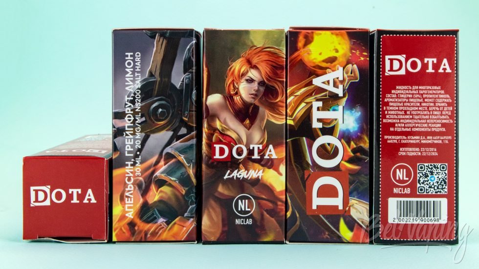 Обзор жидкостей DOTA - упаковка