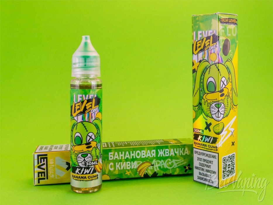 Обзор жидкостей LEVEL ONE - вкус KIWI BANANA GUM