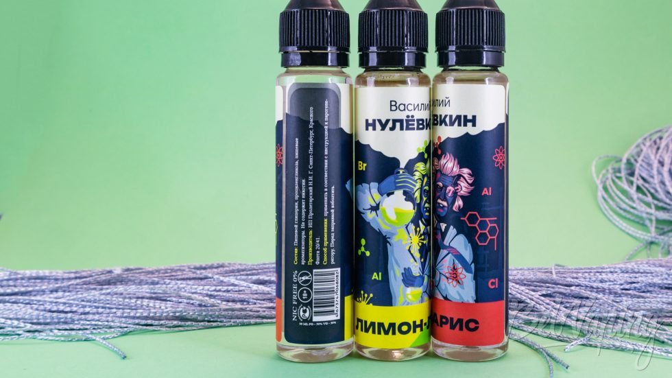 Обзор жидкостей ВАСИЛИЙ НУЛЁВКИН - флаконы и этикетки