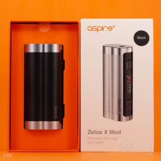 Упаковка боксмода Aspire Zelos X Mod под крышкой