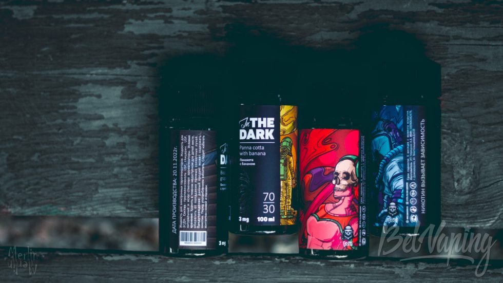 Dark Vapor обзор жидкости In the Dark упаковка флаконы