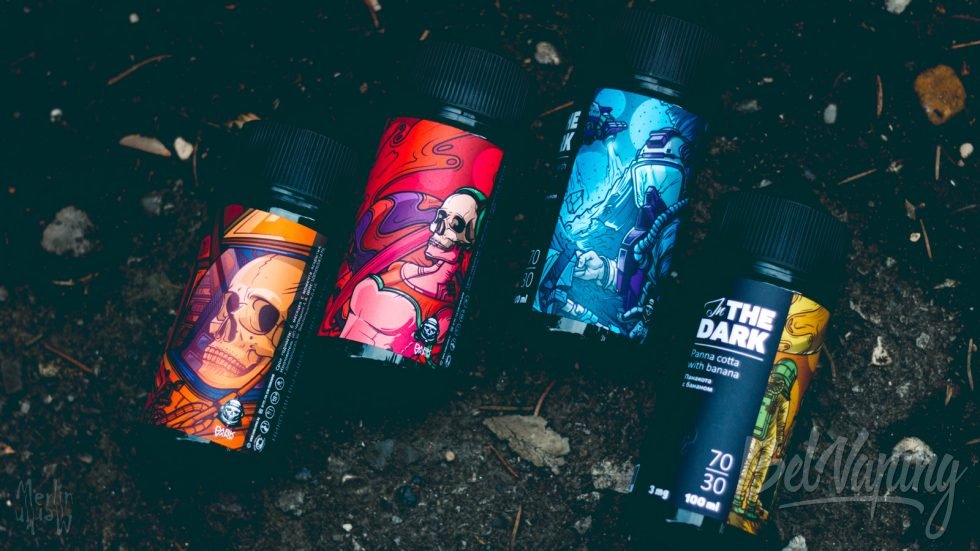 Dark Vapor обзор жидкости In the Dark упаковка флаконы вкусы