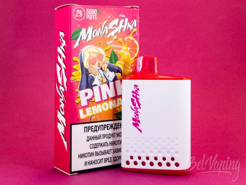 Обзор одноразок MONASHKA 5000 - вкус PINK LEMONADE