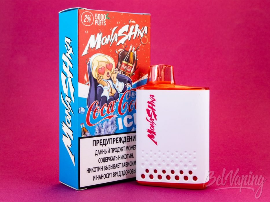 Обзор одноразок MONASHKA 5000 - вкус COCA COLA ICE