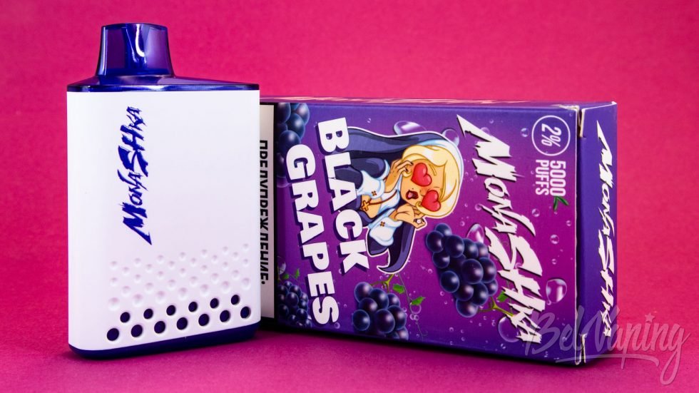 Обзор одноразок MONASHKA 5000 - вкус BLACK GRAPES