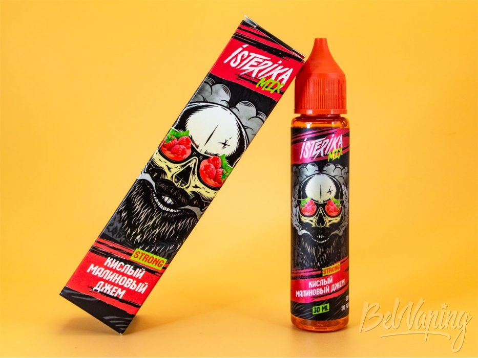 Обзор солевых жидкостей ISTERIKA MIX - вкус КИСЛЫЙ МАЛИНОВЫЙ ДЖЕМ