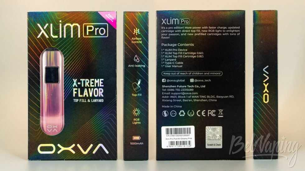 Обзор пода OXVA XLIM PRO - упаковка