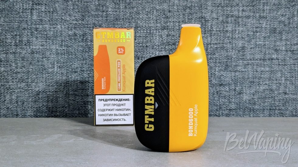 Одноразка GTMBAR BOND 6000 Kumquat Apple