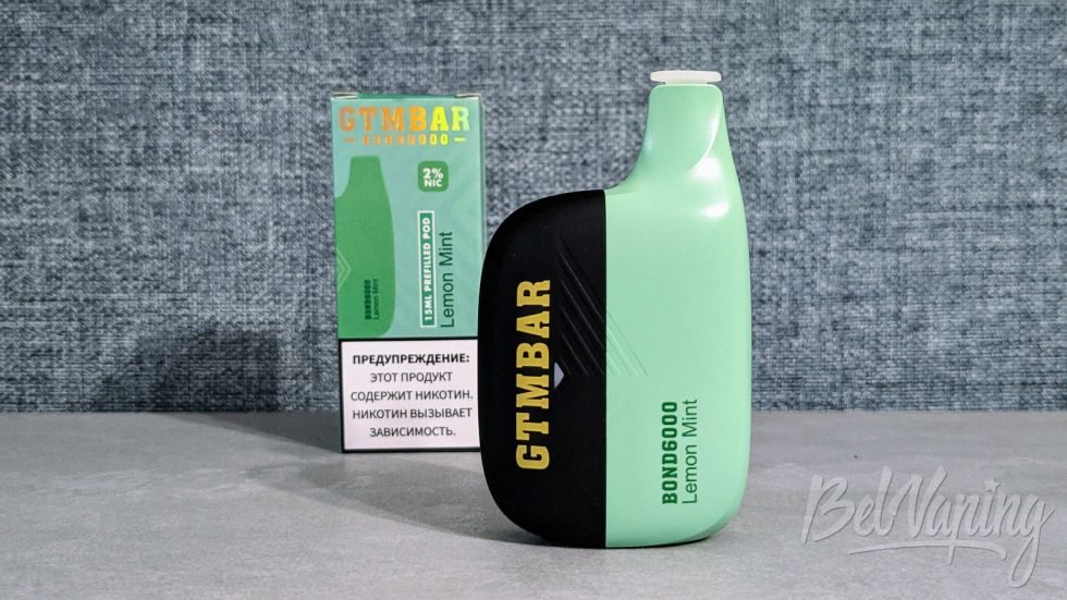 Одноразка GTMBAR BOND 6000 Lemon Mint