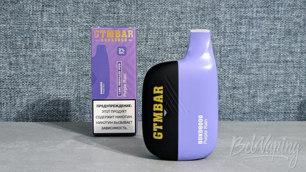 Одноразка GTMBAR BOND 6000 Purple Rain