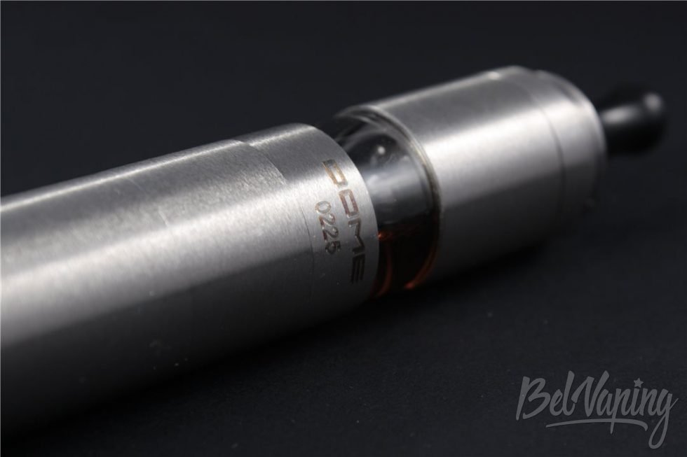 Обзор DOME RTA от Atmomixani - вид с батарейным блоком