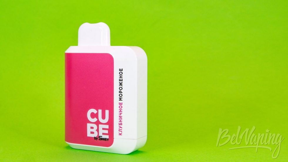 Обзор одноразок SKEY CUBE 5000 - вкус КЛУБНИЧНОЕ МОРОЖЕНОЕ