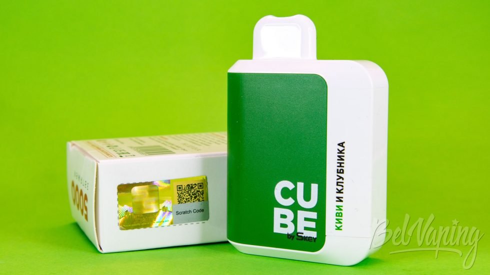 Обзор одноразок SKEY CUBE 5000 - вкус КИВИ И КЛУБНИКА
