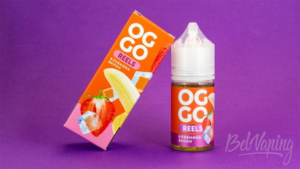 Обзор жидкостей OGGO REELS - вкус КЛУБНИКА БАНАН