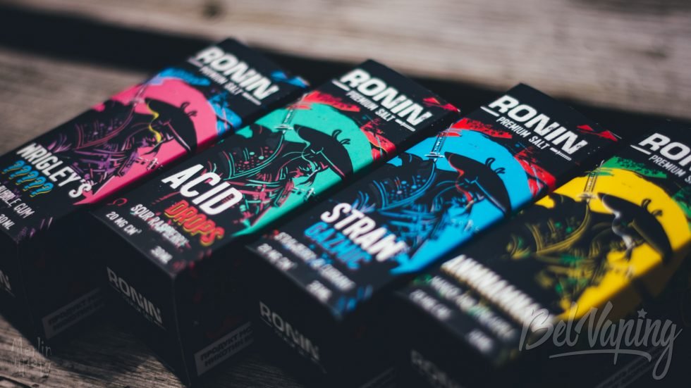 Ronin Lab обзор жидкости Premium Salt коробки миксы