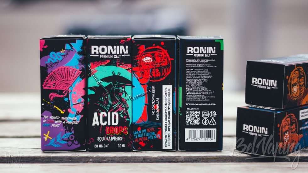 Ronin Lab обзор жидкости Premium Salt упаковка коробки