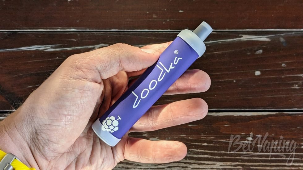 Внешний вид одноразки Doodka TENX-A в руке