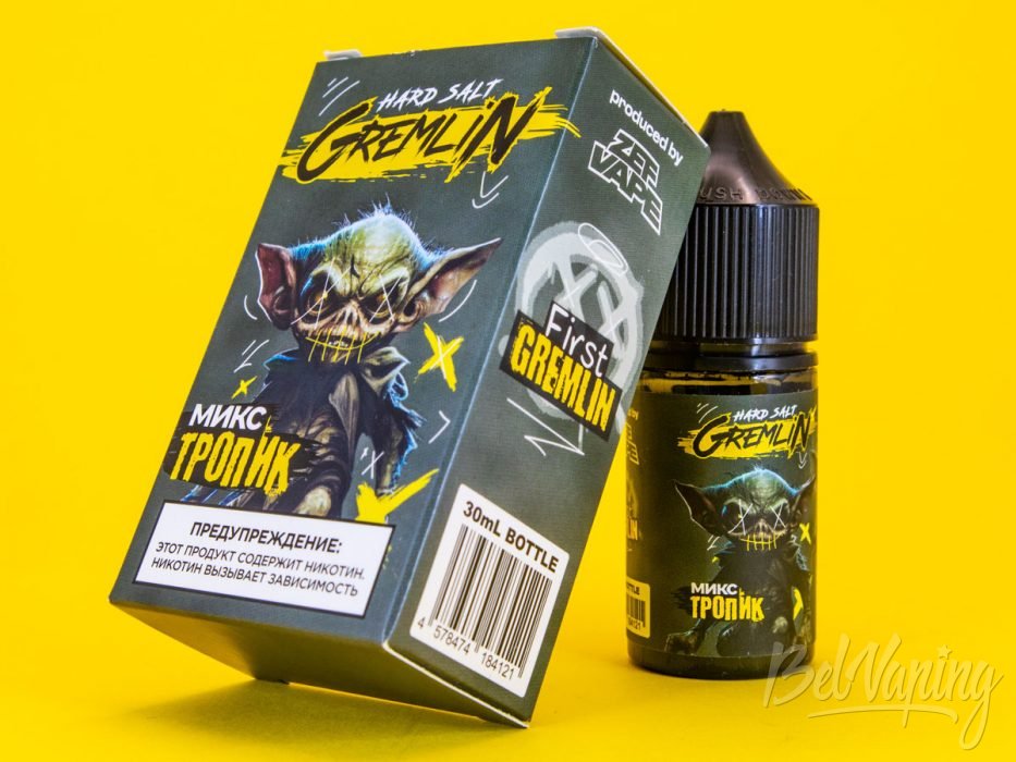 Обзор жидкостей GREMLIN от ZEF Vape - вкус МИКС ТРОПИК