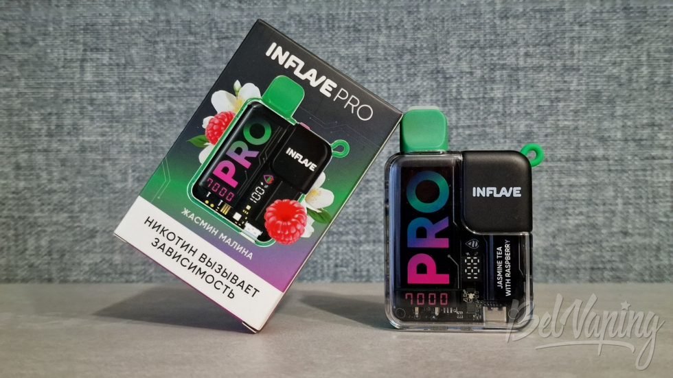 Одноразки Inflave Pro 7000 Jasmine Tea with Raspberry