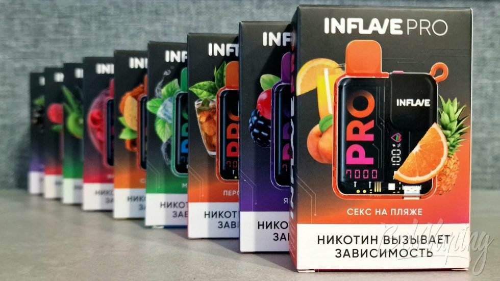 Вкусы одноразок Inflave Pro 7000