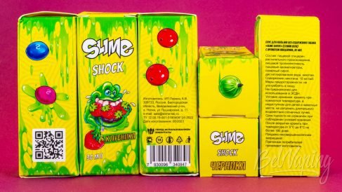 Обзор кислых жидкостей SLIME SHOCK - упаковка