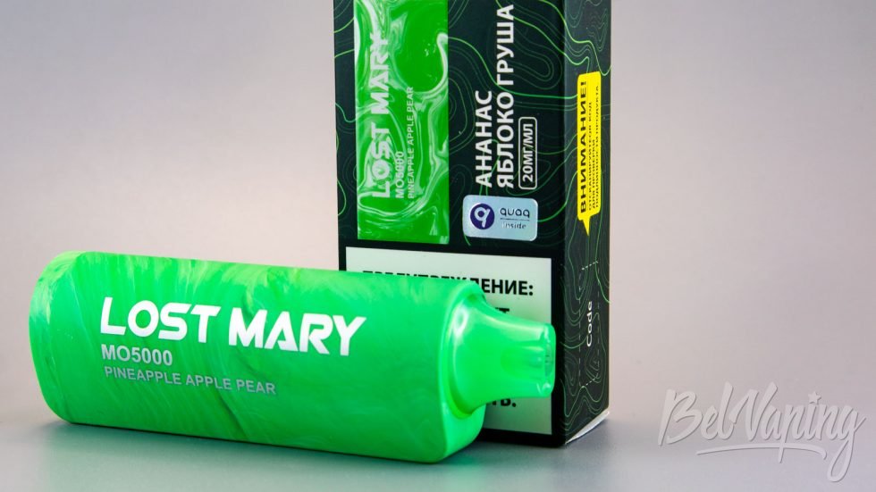 Обзор одноразок LOST MARY MO5000 - вкус АНАНАС ЯБЛОКО ГРУША