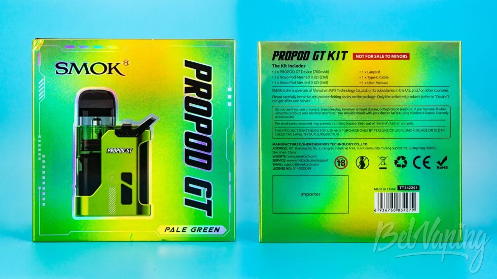 Обзор пода PROPOD GT от Smok - упаковка