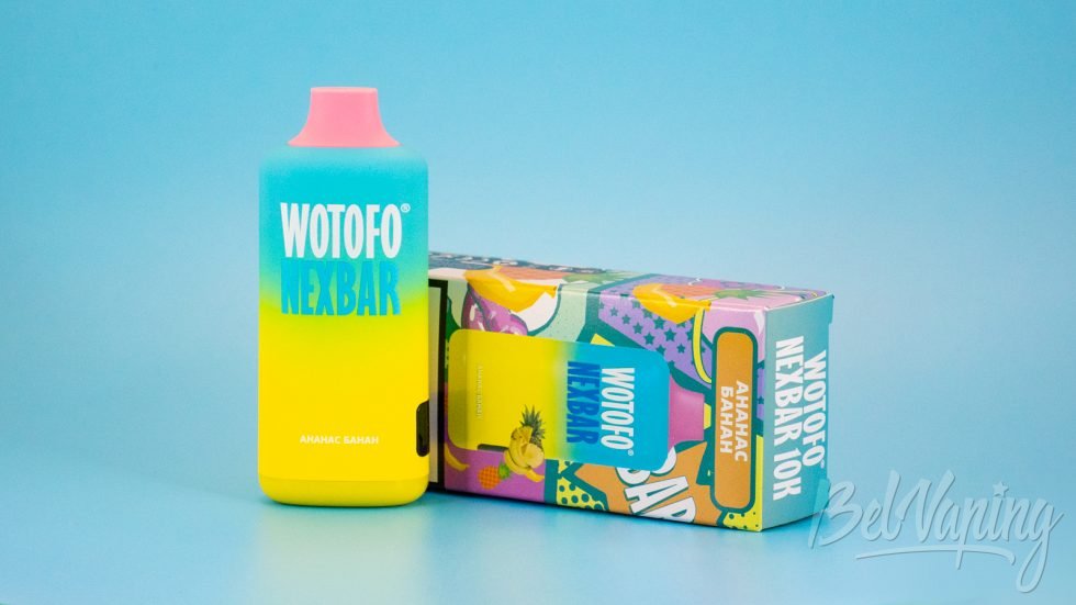 Обзор одноразок NEXBAR 10K от WOTOFO - вкус АНАНАС БАНАН