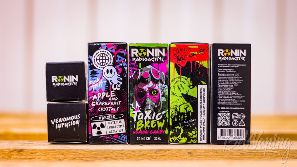 Ronin Lab обзор жидкости Ronin Radioactive упаковка коробки