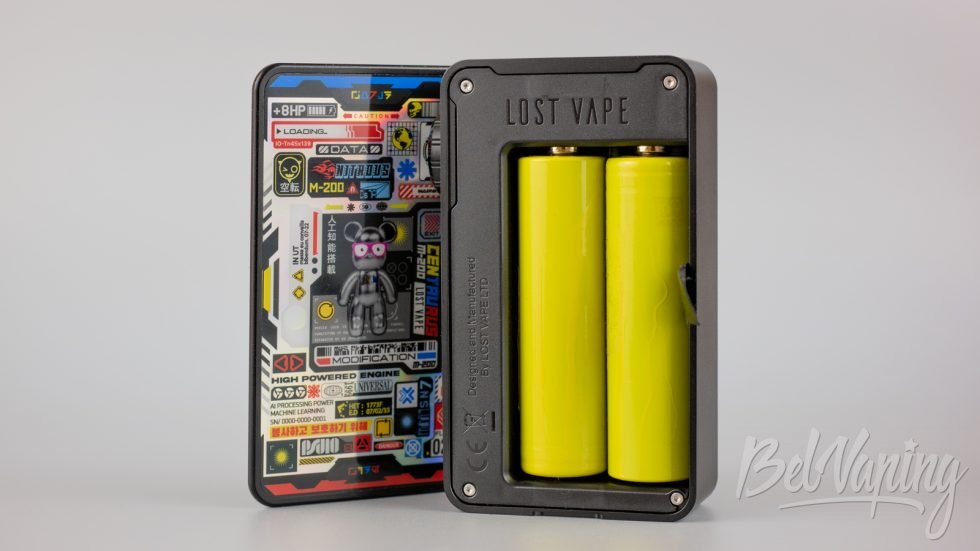 Обзор мода CENTAURUS M200 от Lost Vape - установка аккумуляторов