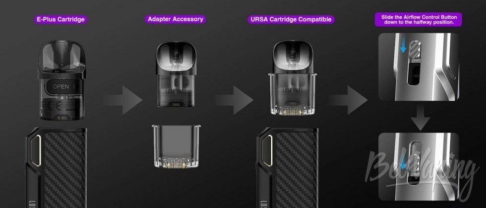 Обзор пода THELEMA ELITE 40 от Lost Vape - адаптер