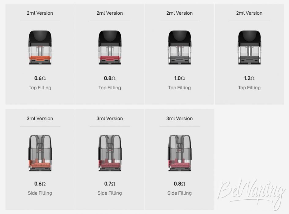 Обзор пода XROS CUBE от Vaporesso - виды картриджей
