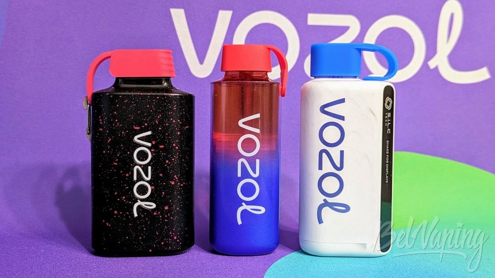Сравнение одноразок Vozol (слева направо): Gear 10000, Neon 10000 и Star 10000
