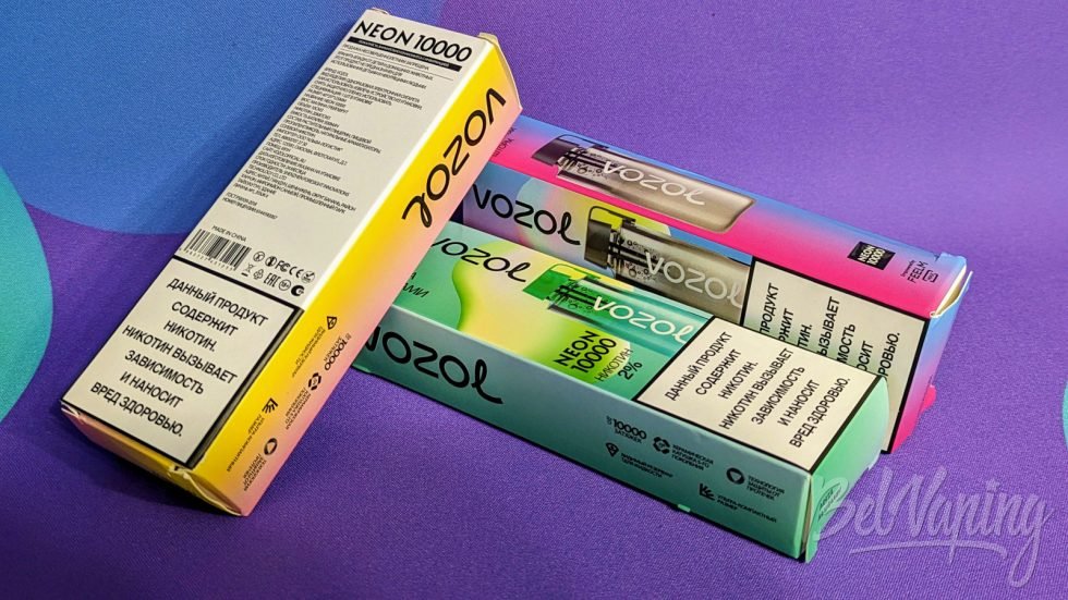 Упаковка одноразок Vozol Neon 10000