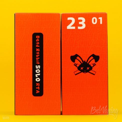 Упаковка Hellvape Dead Rabbit Solo RTA слева и справа сверху