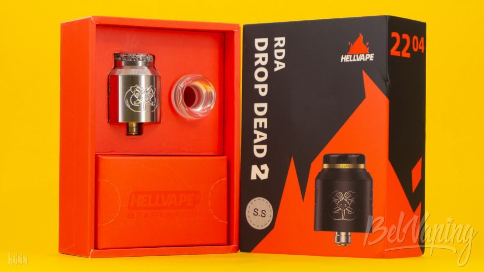 Упаковка Hellvape Drop Dead RDA V2 внутри