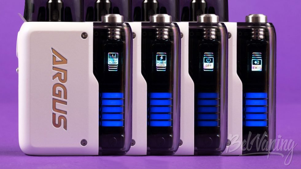 Обзор подика ARGUS P2 от Voopoo - настройки