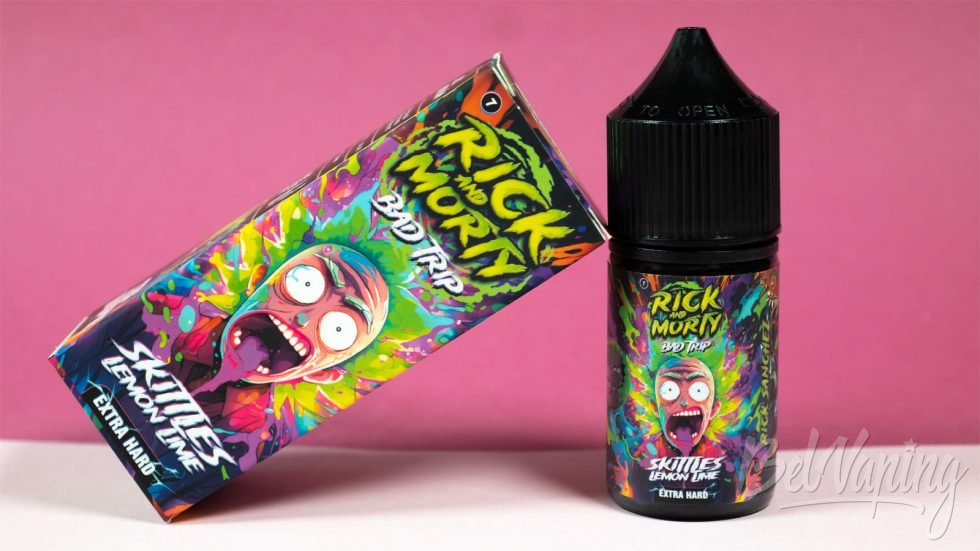Обзор жидкостей RICK and MORTY BAD TRIP - вкус SKITTLES LEMON LIME