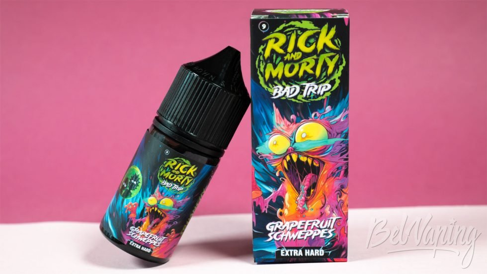 Обзор жидкостей RICK and MORTY BAD TRIP - вкус GRAPEFRUIT SCHWEPPES
