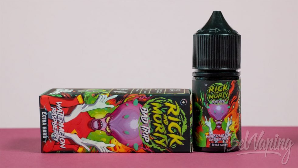 Обзор жидкостей RICK and MORTY BAD TRIP - вкус WATERMELON RASPBERRY