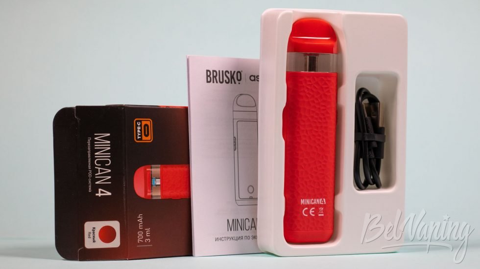 Обзор пода MINICAN 4 от Aspire и Brusko - комплект поставки