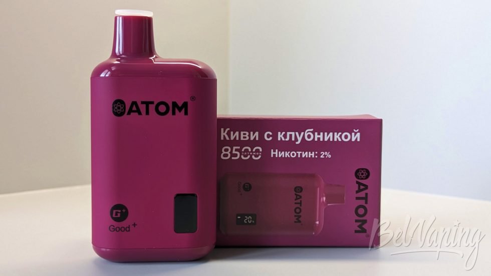 Одноразка Atom Good+ 8500 Киви с клубникой
