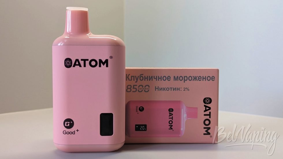 Одноразка Atom Good+ 8500 Клубничное мороженое