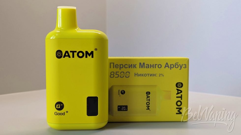 Одноразка Atom Good+ 8500 Персик-манго-арбуз