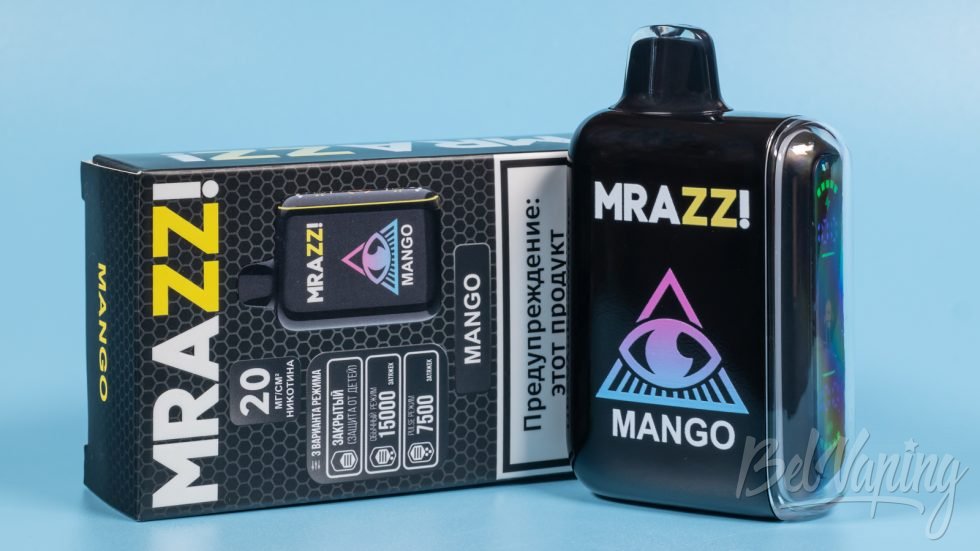 Обзор одноразок MRAZZ 7500-15000 - вкус MANGO