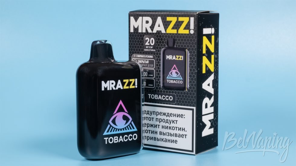 Обзор одноразок MRAZZ 7500-15000 - вкус TOBACCO
